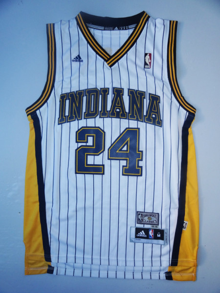NBA Indiana Pacers Paul George #24 jersey White Length2