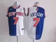 New York Knicks #7 Anthony White and Blue Half and half jersey