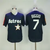 MLB Houston Astros #7 Biggio D.Blue Throwback Jersey