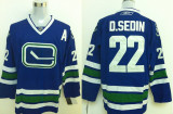 Reebok Vancouver Canucks #22 D.Sedin Blue Jersey