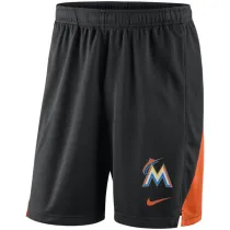 Mens Miami Marlins Nike Black Franchise Performance Shorts