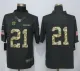 Nike Dallas Cowboys 21 Elliott Anthracite Salute To Service Limited Jersey