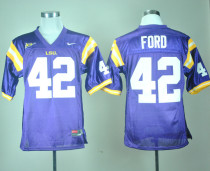 Nike LSU Tigers Michael Ford 42 Purple College Football Jersey