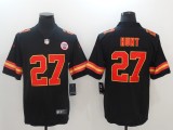 NFL Kansas City Chiefs #27 Hunt Black Color Rush Limited Jersey