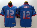 Nike Buffalo Bills #12 Kelly Drift Fashion Blue Jersey