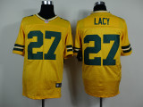 Nike Green Bay Packers #27 Lacy Yellow Elite Jersey