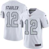 NFL Oakland Raiders #12 Stabler White Color Rush Jersey