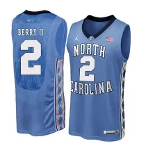 NCAA Basketball North Carolina #2 Berry II Blue College Jersey
