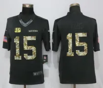 NEW Nike Cincinnati Bengals 15 Ross Anthracite Salute To Service Limited Jersey