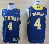 NCAA Michigan State #4 Chirs Webber blue jersey