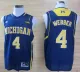 NCAA Michigan State #4 Chirs Webber blue jersey