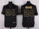 Mens New York Jets #24 Darrelle Revis Pro Line Black Gold Collection Jersey
