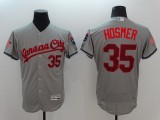 MLB Kansas City Royals #35 Hosmer Grey Elite Jersey