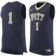 NCAA Pitt Panthers #1 Nike Basketball Jersey Navy