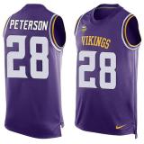 NFL Minnessota Vikings #28 Peterson Limited Tank Top Jersey
