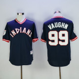 MLB Cleveland Indians #99 Vaughn Blue Pullover 1976 Jersey