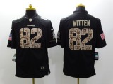 Nike Dallas Cowboys #82 Witten Black Salute TO Service Jersey