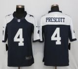 Nike Dallas cowboys 4 Prescott Blue Thanksgiving Limited Jersey