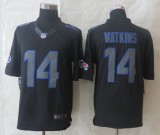 New Nike Buffalo Bills 14 Watkins Impact Limited Black Jerseys