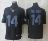 New Nike Buffalo Bills 14 Watkins Impact Limited Black Jerseys