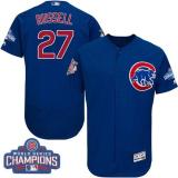 MLB Chicao Cubs #27 Addison Russell Contreras Blue 2016 World Series Champions Jersey