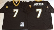 NFL New orleans Saints #7 Andersen Black Throwback Jersey