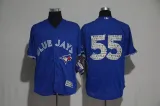 MLB Toronto Blue Jays #55 Blue Spring Trainging Jersey