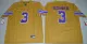 NCAA LSU Tigers #3 Odell Beckham Jr. College Limited Throwback Legand Gold Jersey