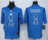 2015 New Nike Indianapolis Colts 1 McAfee Blue Strobe Limited Jersey