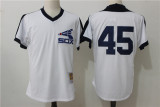 MLB Chicago White Sox #45 Jordan Throwback Pullover Jersey