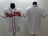 Majestic MLB Atlanta Braves Blank White Elite Jersey