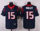 Nike Houston Texans #15 Mallet Blue Elite Jersey