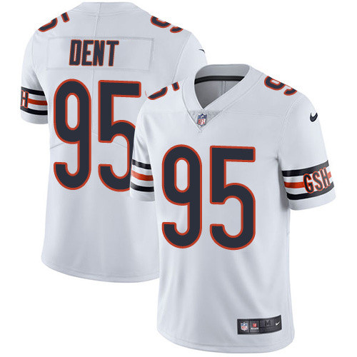 Mens Chicago Bears #95 Dent White Vapor Limited Jersey