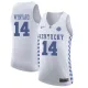 NCAA Basketball Kentucky Wildcats #14 Wynyard College White Jersey