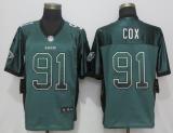 Nike Philadelphia Eagles #91 Cox Drift Fashion Green Elite Jersey