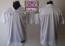 2013 BCS National Championship Alabama Crimson Blank White Jersey