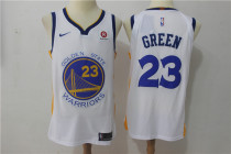 Nike NBA Golden State Warriors #23 Green White Jersey