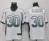 Nike Philadelphia Eagles #30 Clement Drift Fashion White Elite Jersey