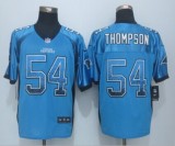 2015 NEW Nike Carolina Panthers  54  Thompson Drift Fashion Blue Elite Jerseys