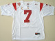 Nike USC Trojans Matt Barkley 7 White Pac-12 C Patch College Jersey