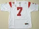 Nike USC Trojans Matt Barkley 7 White Pac-12 C Patch College Jersey
