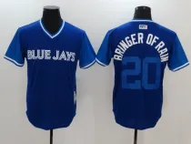 MLB Toronto Blue Jays #20 Bringer Of Rain Blue Pullover Jersey