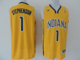 NBA Indiana Pacers #1 Stephenson Jersey In  Yellow