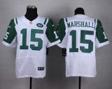 Nike New York Jets #15 Marshall White Elite Jersey