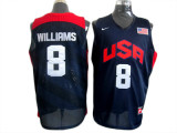 Williams Jersey: #8 2012 NBA Team USA Jersey in Blue