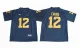 NCAA Michigan Wolverines #12 Evans College Blue Jersey