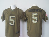 NFL Minnesota Vikings #5 Bridgewater Green Salute To Service Limited Jersey