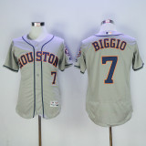 MLB Houston Astros #7 Biggio Elite Grey Jersey