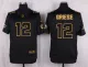 Mens Miami Dolphins #12 Griese Pro Line Black Gold Collection Jersey