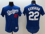Majestic MLB Los Angeles Dodgers #22 Kershaw Elite Blue Jersey